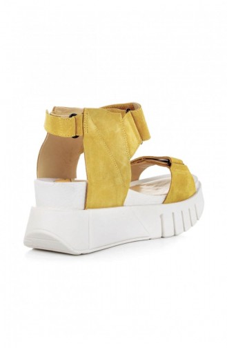 Yellow Summer Sandals 10051.Sarı
