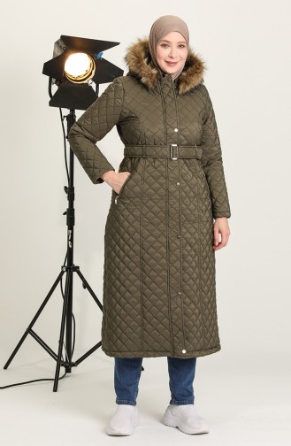 Khaki Winter Coat 504221-01