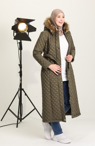 Khaki Winter Coat 504221-01