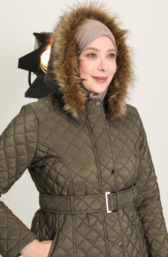 Khaki Winter Coat 504221-01