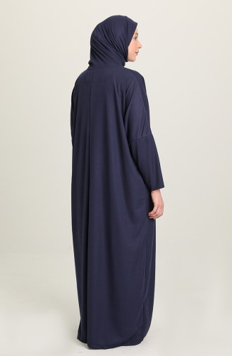 Dunkelblau Gebetskleid 0620B-01