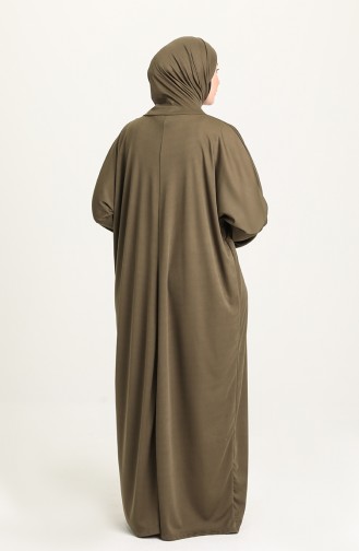 Khaki Prayer Dress 0620B-05