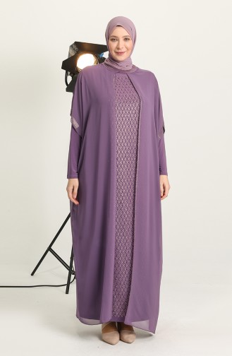 Beige-Rose Hijab-Abendkleider 6330-05