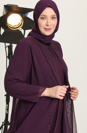 Habillé Hijab Pourpre 6369-03