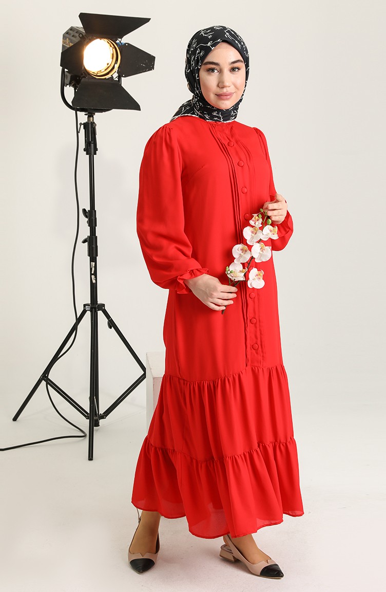 jilbab rouge