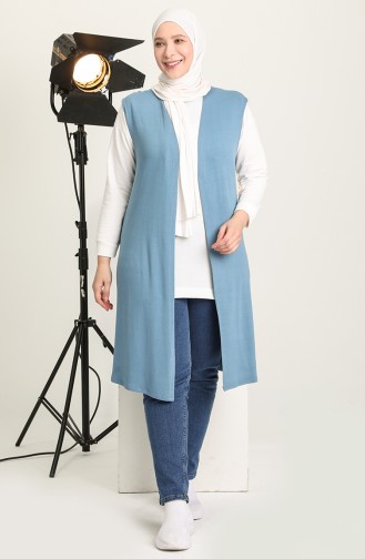 Dark Blue Gilet 8347-02