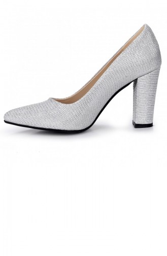 Silver Gray High-Heel Shoes 21YTPKAYK000010_Gu