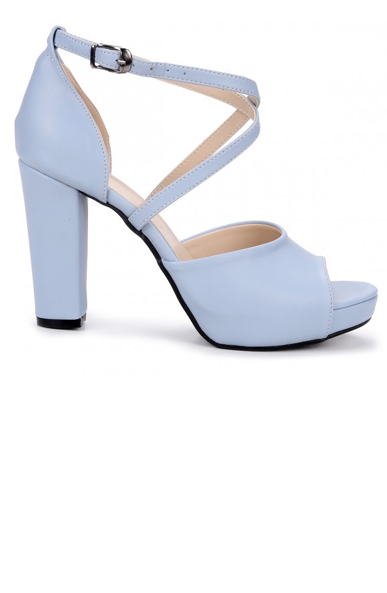 Baby blue sale block heels