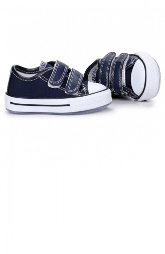 Kiko Kids Alf 133 Işıklı Kızerkek Çocuk Keten Spor Ayakkabı Lacivert
