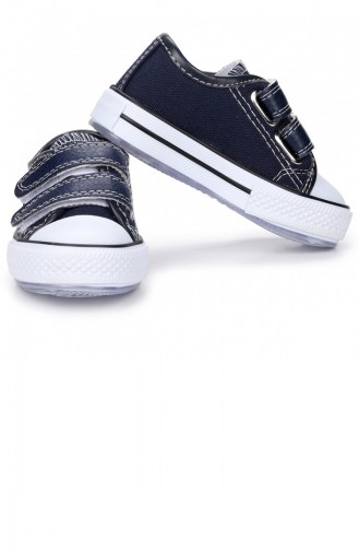 Kiko Kids Alf 133 Işıklı Kızerkek Çocuk Keten Spor Ayakkabı Lacivert