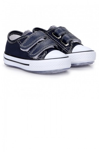 Kiko Kids Alf 133 Işıklı Kızerkek Çocuk Keten Spor Ayakkabı Lacivert