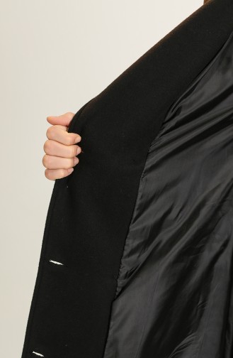معطف طويل أسود 4003-01