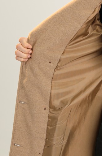 معطف طويل عسلي 4003-06