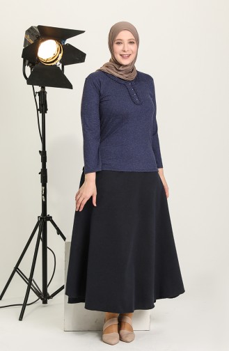 Navy Blue Rok 6542-02