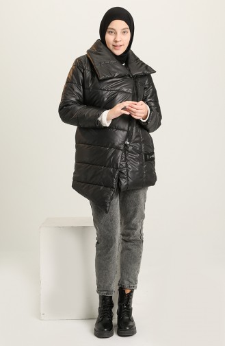 معطف أسود 9100-02