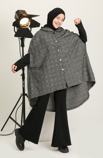 Black Poncho 4004A-01