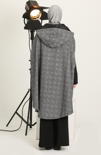 Dunkelblau Poncho 4004A-02