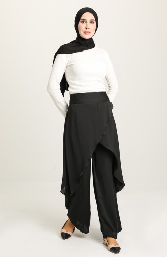 Jupe-Pantalon Noir 3350-01