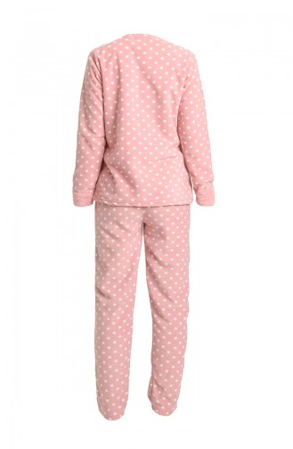 Akbeniz Welsoft Polar Kadın Pijama Takımı 8457 Somon
