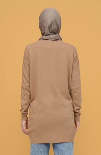 Triko Basic Kazak 4390-01 Sütlü kahve