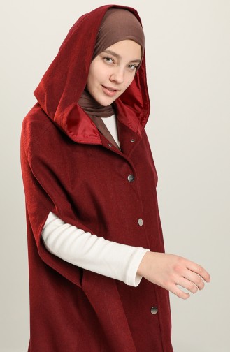 Claret red Poncho 4004-04