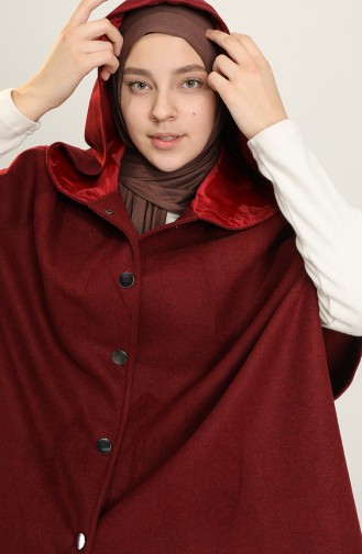 Claret Red Poncho 4004-04