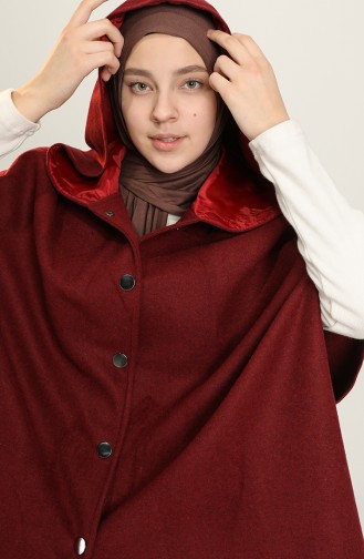 Claret red Poncho 4004-04