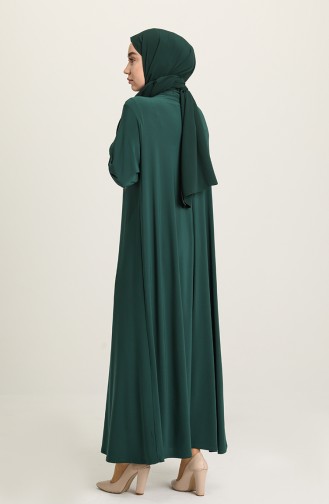 Smaragdgrün Hijab Kleider 2060-03