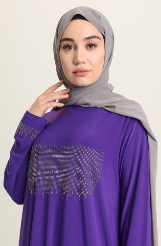 Lila Hijab Kleider 2060-02