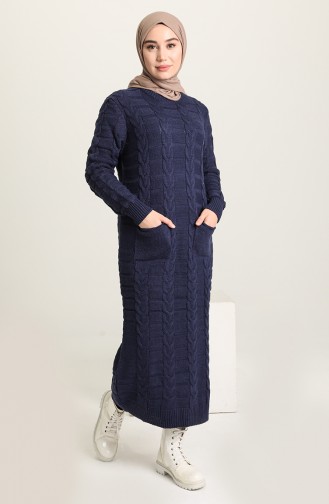 Navy Blue Knitwear 1074-05