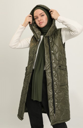 Khaki Gilet 5039-02