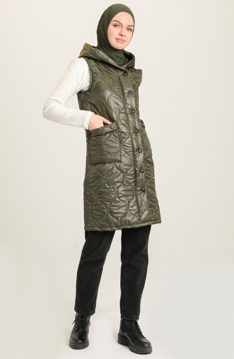 Khaki Gilet 5039-02