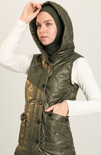 Khaki Gilet 5039-02