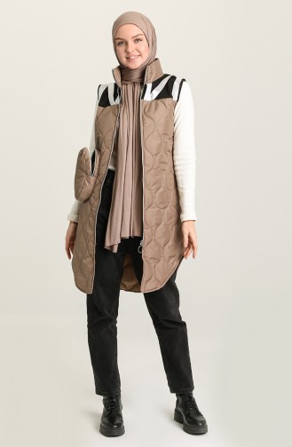 Beige Gilet 9660-01