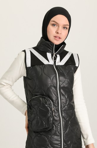 Schwarz Strickjacke 9660-03