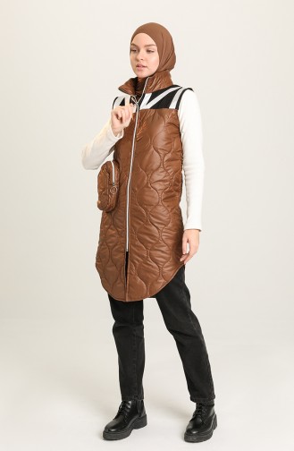 Tobacco Brown Gilet 9660-04