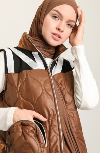 Tobacco Brown Gilet 9660-04