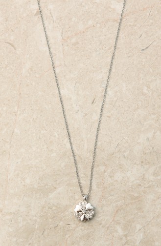 Silver Gray Necklace 302-01