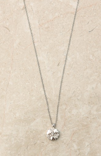 Collier Gris argenté 302-01