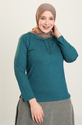 Blouse Pétrole 0347-06