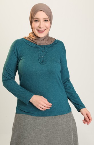 Blouse Pétrole 0347-06