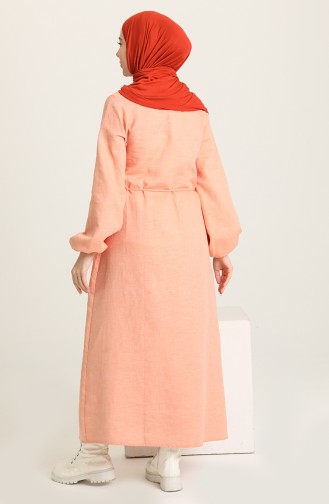 Orange Hijab Dress 1065-01
