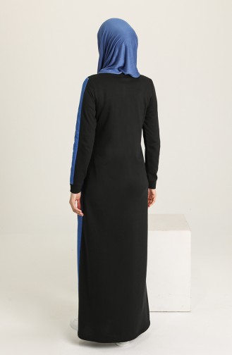Black Hijab Dress 3262-18