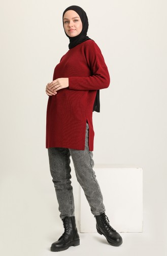 Weinrot Pullover 4389-04