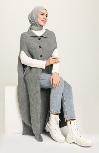 Gray Poncho 1080-01