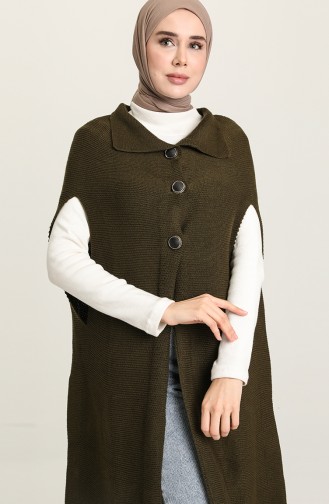 Khaki Poncho 1080-05