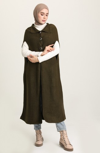 Khaki Poncho 1080-05