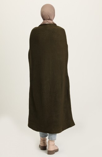 Khaki Poncho 1080-05