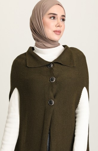 Khaki Poncho 1080-05