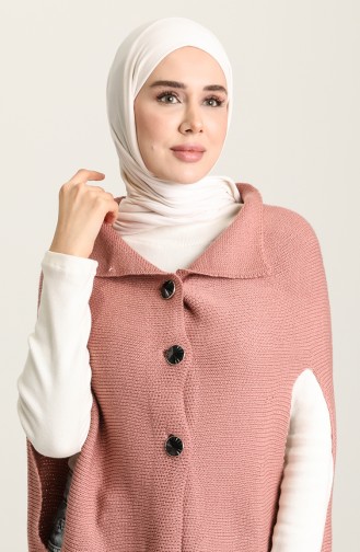 Dusty Rose Poncho 1080-06